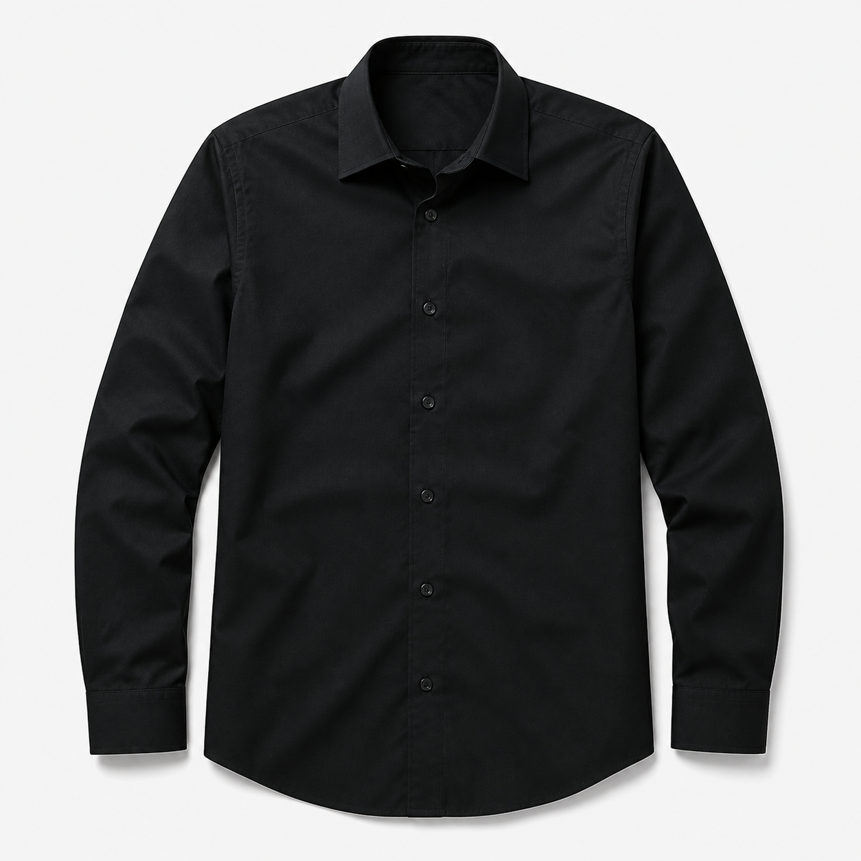 Classic black cotton shirt