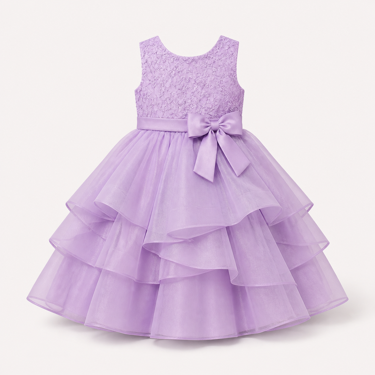 Lavender kids party dress