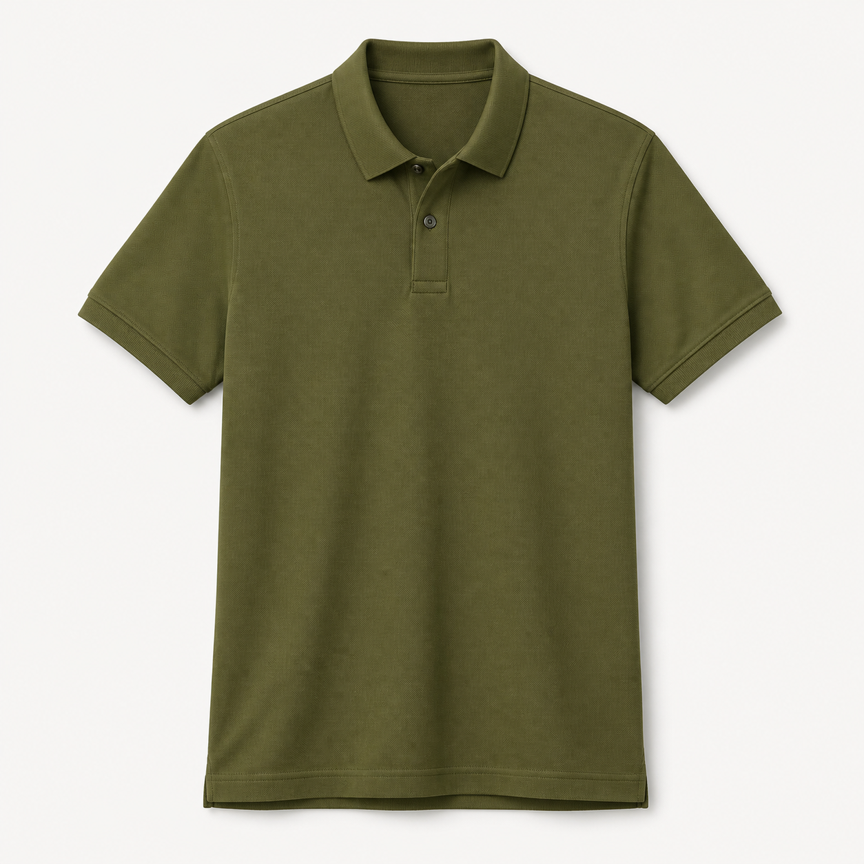 Olive green polo T-shirt